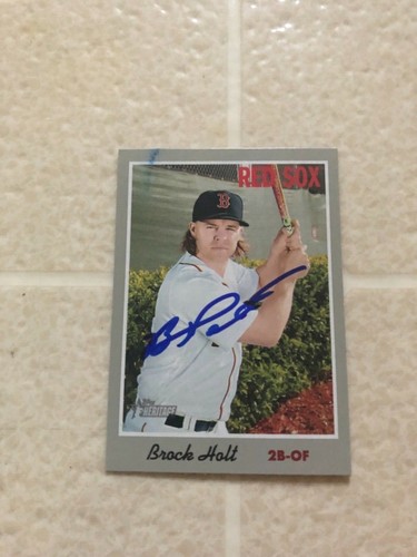 Brock holt signed autographed - brock,